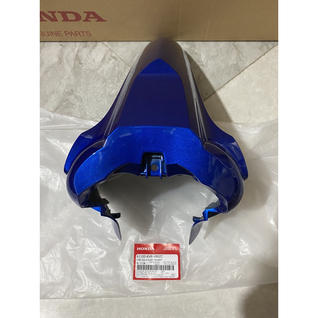 Chắn bùn A trước - dè trước HONDA WAVE RSX100 năm 2008 màu Xanh đậm. *B206M* 61100KVRV80ZC