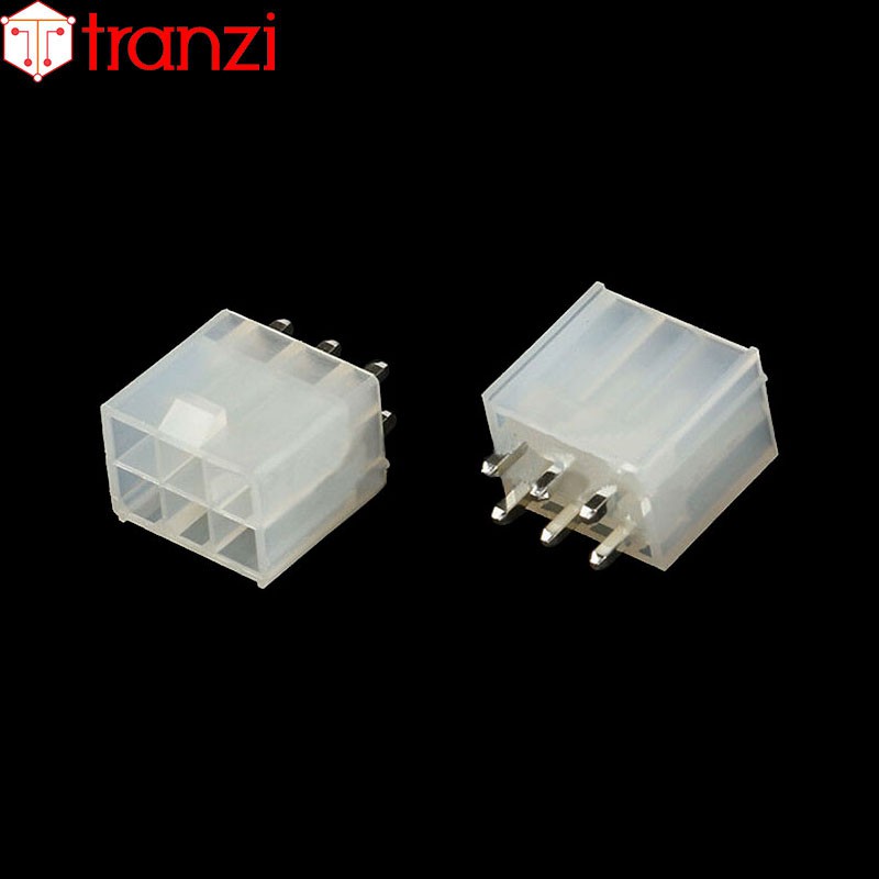 Giắc cắm header 4.2mm 5569 2x3P chân cắm thẳng trắng - túi 10 cái