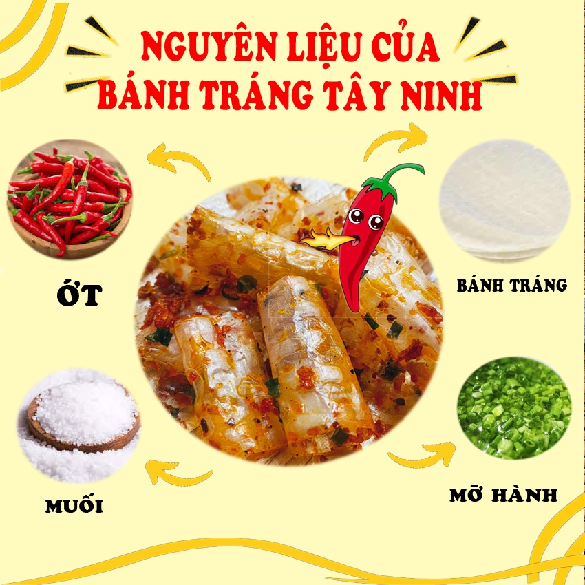 Bánh tráng xì ke muối nhuyễn tây ninh phơi sương dẻo siêu cay