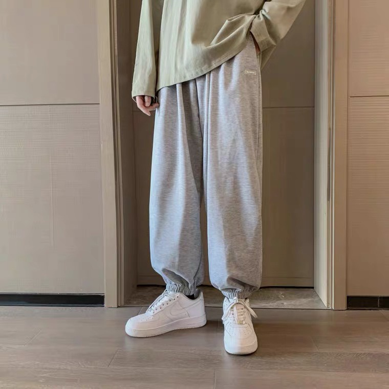 Quần Jogger bo chun dưới gấu ống rộng - Nice Clothes Q1, chất nỉ da cá
