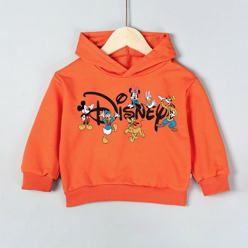 Áo Hoodie Dáng Rộng Họa Tiết Hoạt Hình Thời Trang Thu Đông Cho Bé