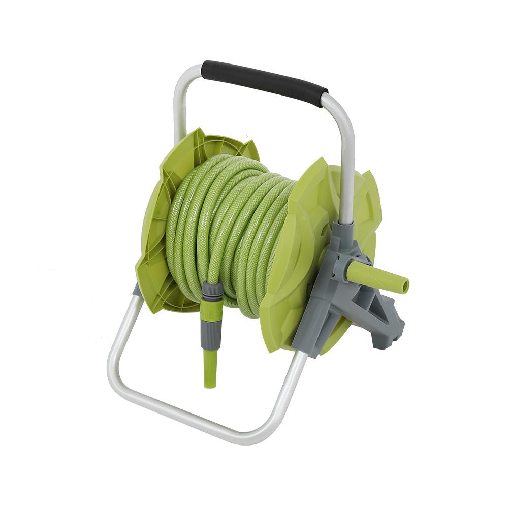 HomeBase SPRING Cuộn ống nước rulo bằng sợi thủy tinh Thái Lan W-07 12mm X20M W41XD39XH46cm màu xanh lá/xám