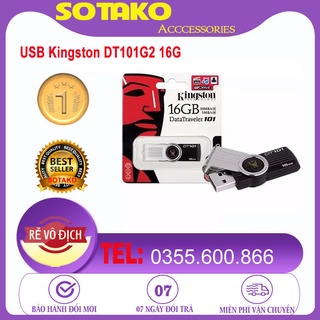 Usb kingston dt101g2 16g, 8g thiết kế nhỏ gọn, tiện lợi,nắp xoay, có móc treo chìa khóa.