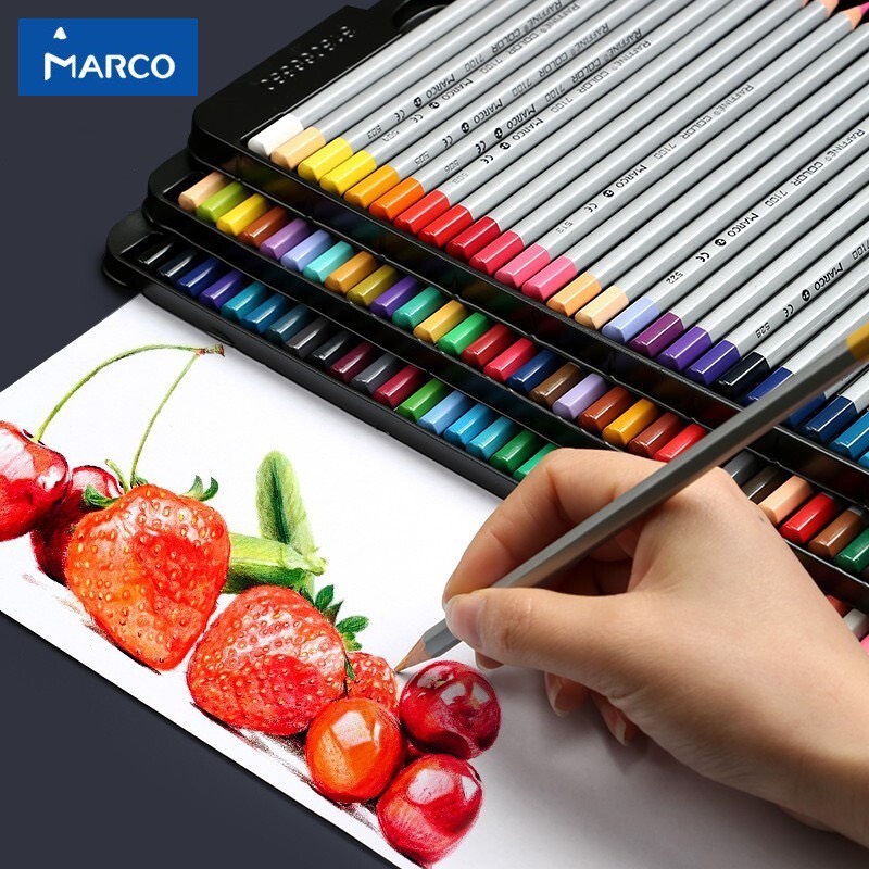 Bộ Chì Màu Khô Hộp Thiếc MACRO RAFFINE 24/36/48/72 Màu cao cấp