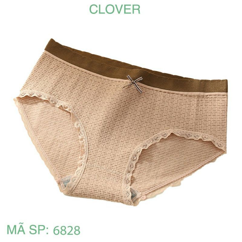Quần Lót Nữ Cotton❤FREESHIP❤Quần Lót Cotton Đính Nơ Viền Ren Siêu Co Giãn_Mã 6828 | BigBuy360 - bigbuy360.vn