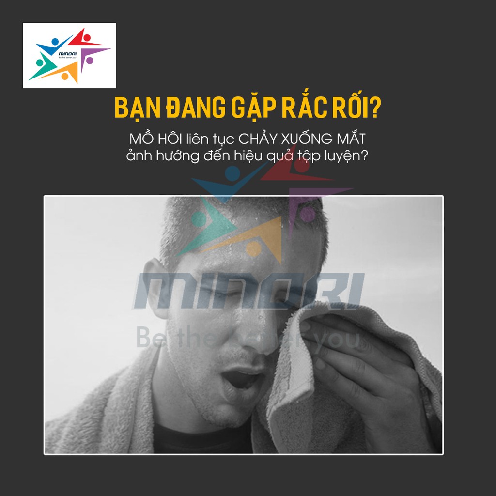 Băng Đô Chặn Mồ Hôi Siêu Thấm Hút Cao Cấp Nhiều Màu Aonijie E4086