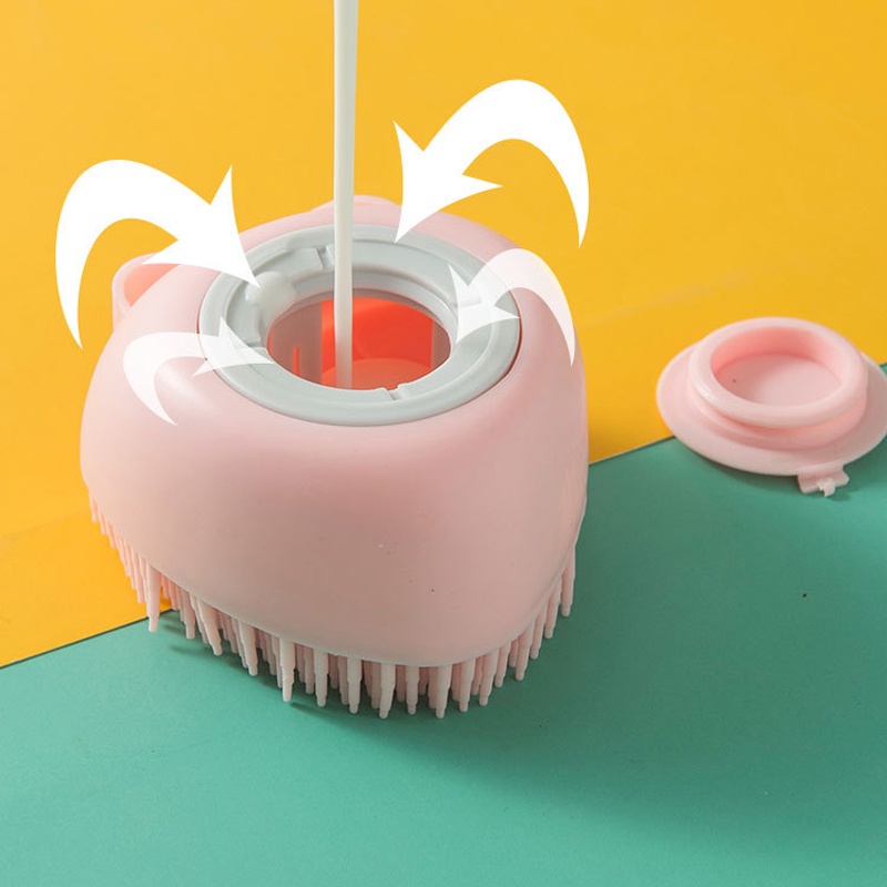 Bàn chải tắm chải lông mát xa cho thú cưng