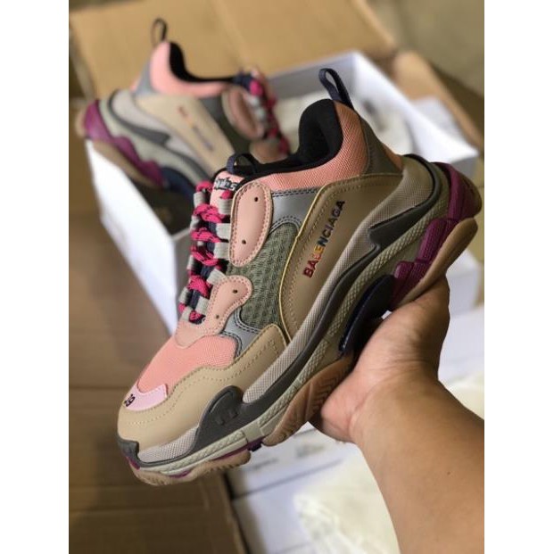 H Giày Balenciaga Triple S Hồng Tím Xịn Nhất 2020 . A12 : ₛ 1212 | . . :