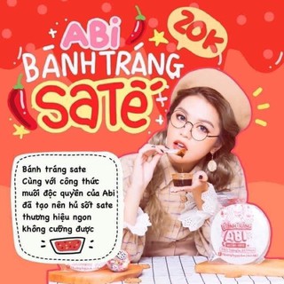 Bánh tráng Sate cay Abi