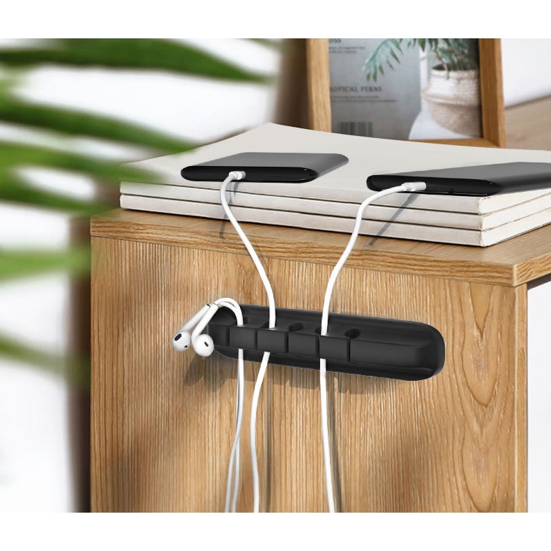 Nẹp cố định dây điện SOSAMA nẹp giữ dây điện, dây sạc, chuột, bàn phím, tai nghe tiện dụng TA-001229