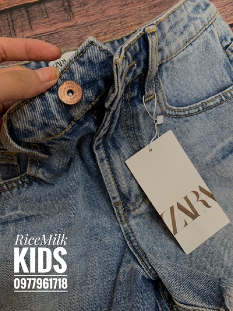 Quần short Jean Zara xuất dư xịn cho  Nữ(bảng size ảnh cuối)