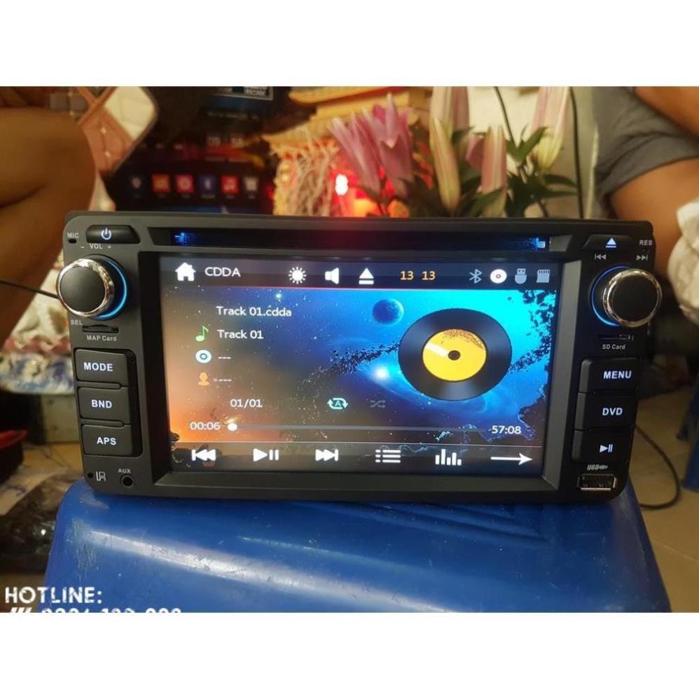 Đầu DVD GPS dẫn đường lắp chung Toyota (Vios, innova, fortuner, Altisl, yaris..) tặng thẻ GPS ver 2020