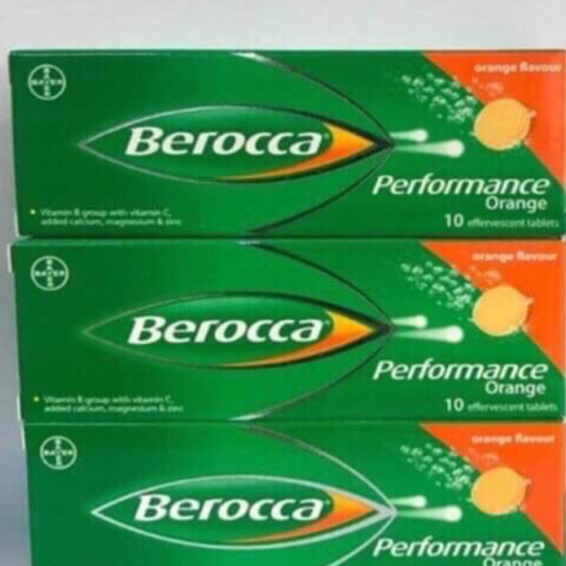 Viên Sủi Bổ Sung Vitamin Và Khoáng Chất Berocca Hương Cam (Tuýp 10 viên)(hàng chính hãng ,Bayer nhập khẩu)