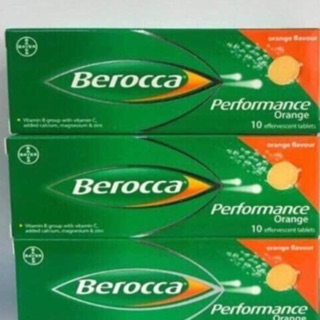 Viên Sủi Bổ Sung Vitamin Và Khoáng Chất Berocca Hương Cam (Tuýp 10 viên)(hàng chính hãng ,Bayer nhập khẩu)