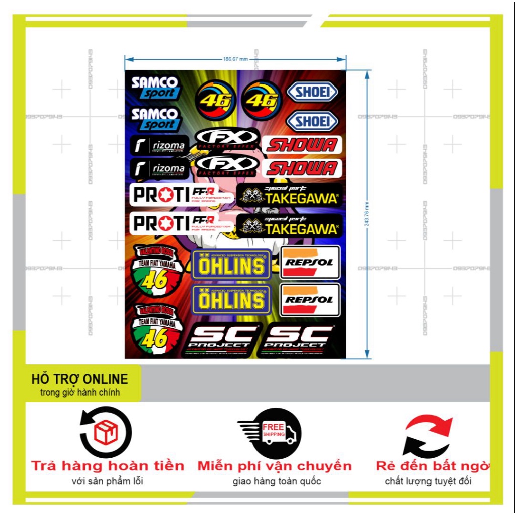 SHINDECAL- LOGO STICKER 001