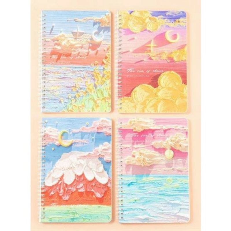 SỔ LÒ XO A5 SỔ TAY KẺ NGANG THA HỒ LỰA CHỌN, kích thước A5 - 140x207mm.