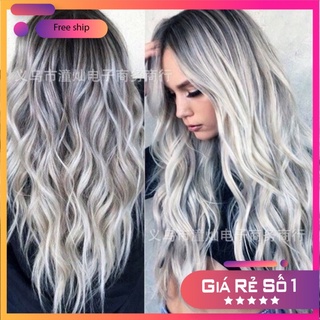 Tóc giả nữ cao cấp , Tóc giả nữ nguyên đầu chất liệu tơ mềm mượt tóc thật + tặng kèm lưới ONLINE_SHOPPING_1102