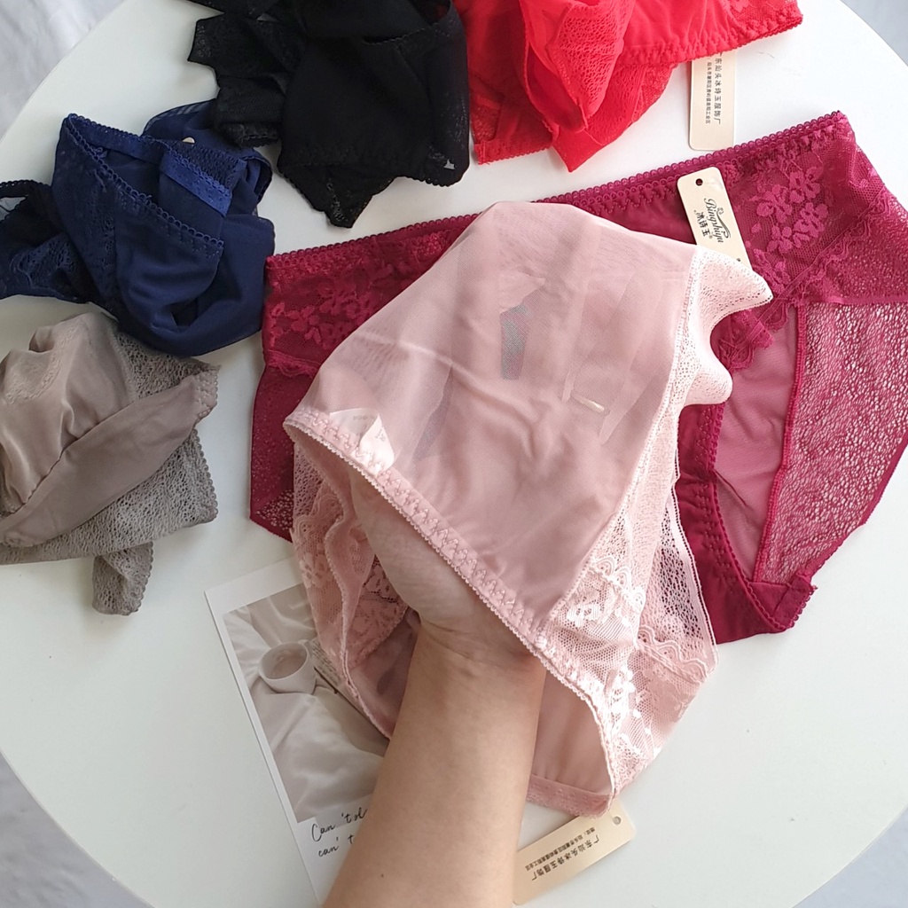Quần lót nữ ren lưới Puppet độc lạ - Quần chip cao cấp Havana FLQ128