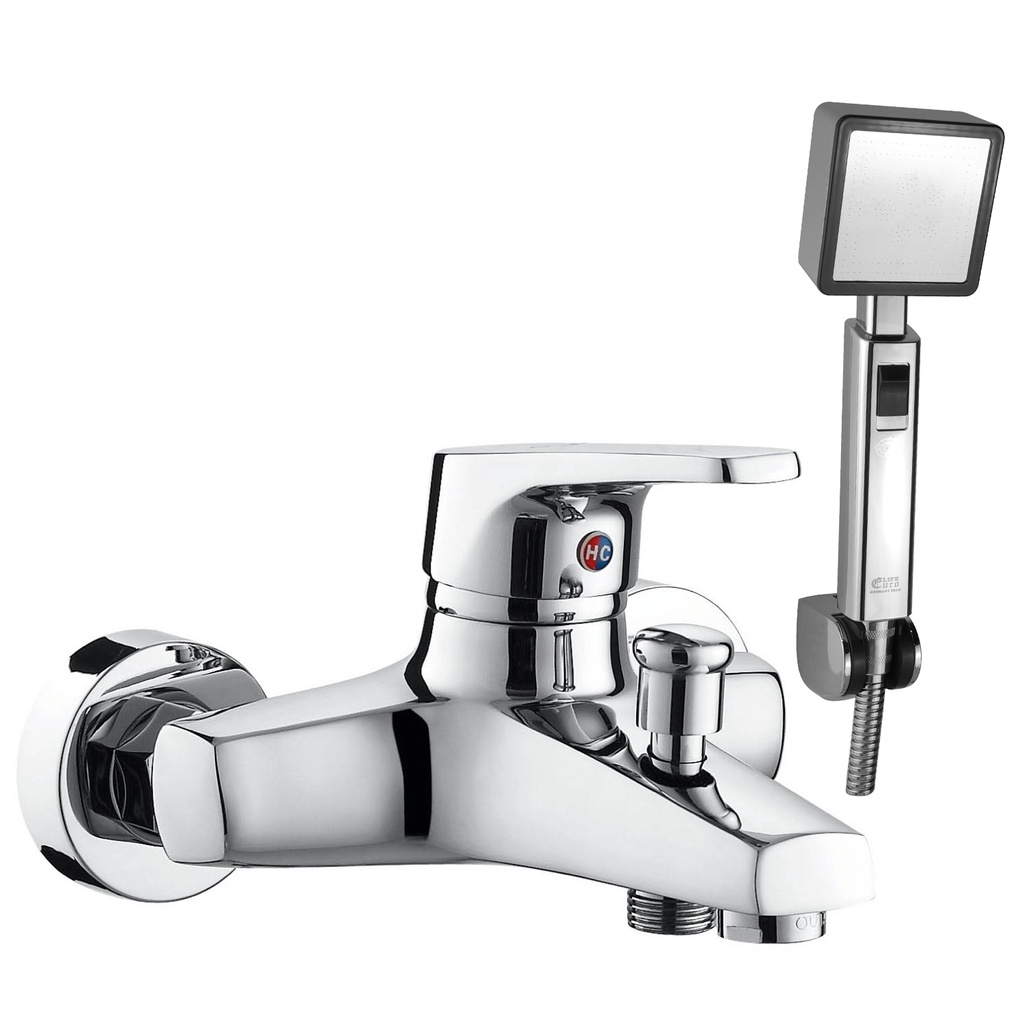 Bộ vòi sen nóng lạnh Đồng mạ ChromeEurolife EL-IRIS01 (Trắng bạc)