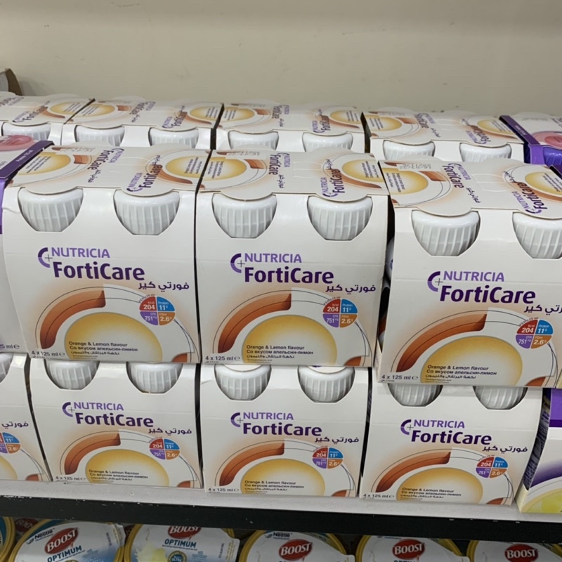 Sữa Nước Forticare Hà Lan  1 Lốc  vị cam chanh và capuchino