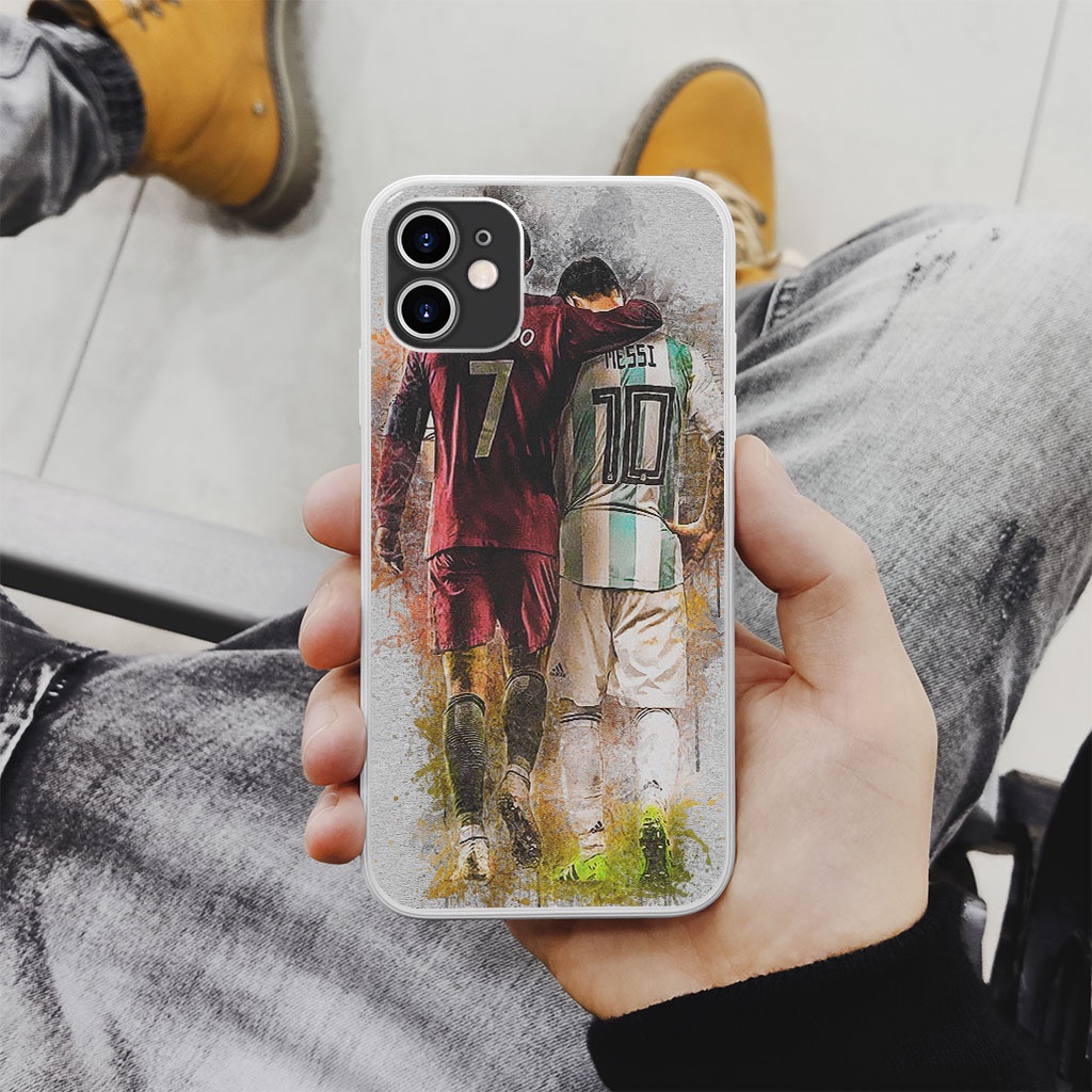 Ốp lưng ronaldo và messi two legend rivalry pro 13 11 12 promax 7 8 plus xs X Xr  ART20226627
