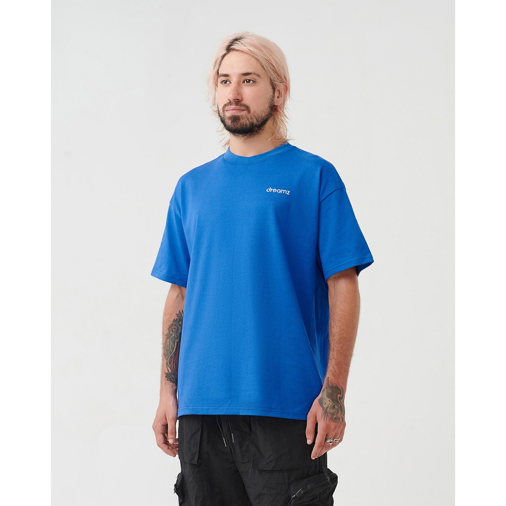 Áo Thun oversized  DreamZ SIGNATURE LOGO - COBALT BLUE