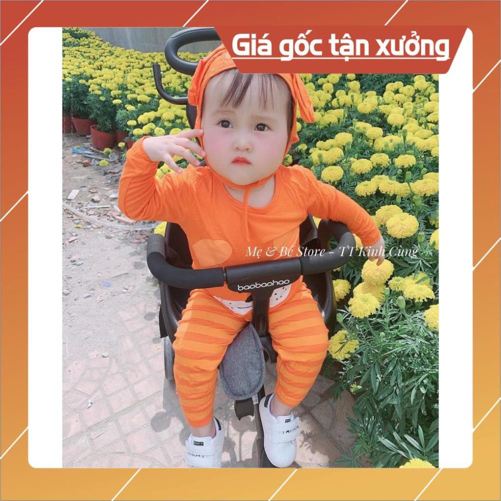 Bộ dài tay quần áo trẻ sơ sinh cho bé trai bé gái Minky Mom [Bán chạy] đồ bộ ngủ cotton dài tay body NÓN cho bé trai gái