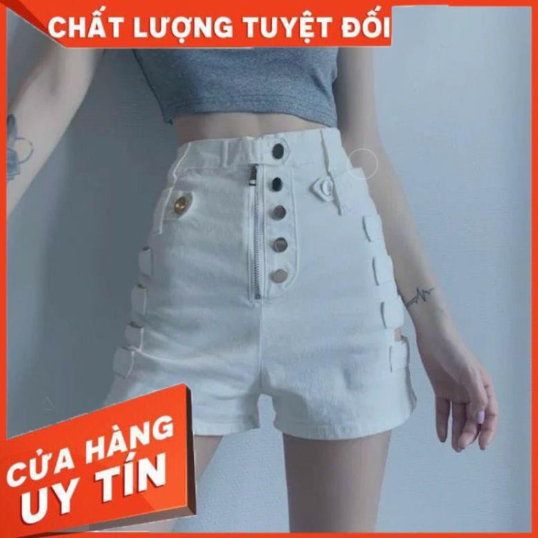 [Mã FAGREEN55 giảm 10% tối đa 30K đơn 99K] 🌈FREESHIP🌈 Quần Short cạp cao phối 5 nút và dây kéo chính giữa. | BigBuy360 - bigbuy360.vn