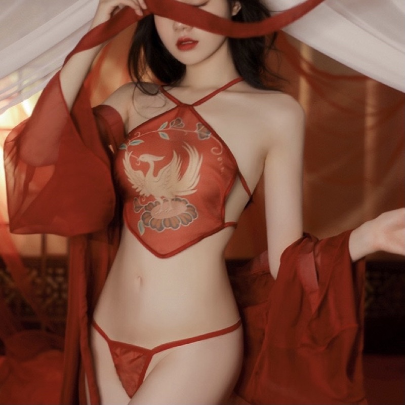 FM7983 Yếm Choàng Cổ Phong Trung Hoa Gợi Cảm Quyến Rũ - Sexy Cosplay @lingerie.sm.toys