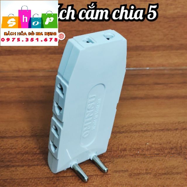 Ba chạc dẹt OMINSU chịu tải 2200W chia 3, chia 5 -Giadung24h