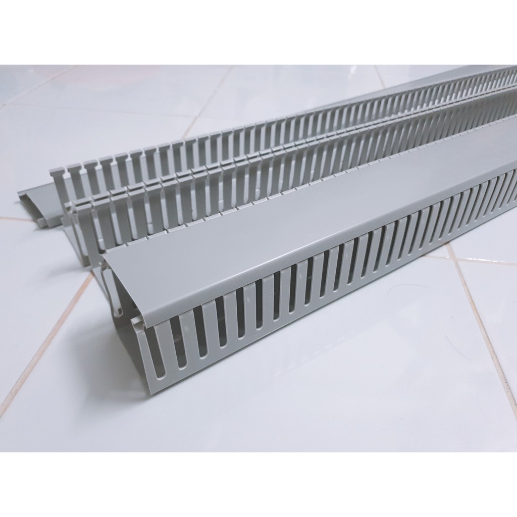 Thanh máng nhựa lắp tủ điện 25x25 - 25x45 - 33x33 - 33x45 - 45x45 - 45x65 - 65x65 dài 1m7