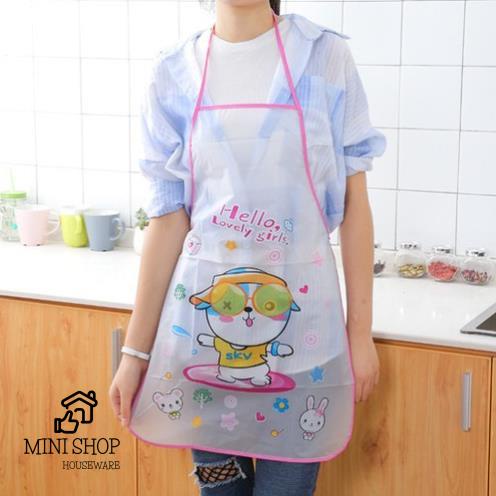 Tạp Dề Nấu Bếp Cute Chống Thấm Loại Mỏng 50x70 Cm