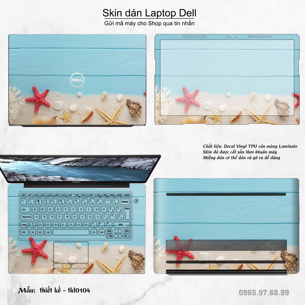 Skin dán Laptop Dell in hình thiết kế nhiều mẫu 2 (inbox mã máy cho Shop)