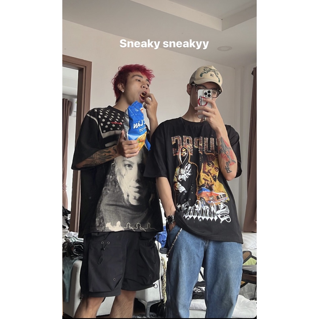 Áo thun ngắn tay oversize TUPAC SHAKUR