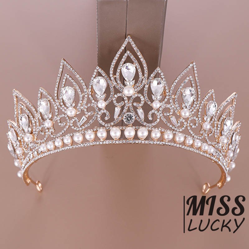 Vương miện đính đá thời trang sang trọng đa ứng dụng cho nữ