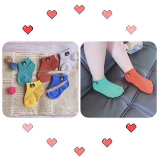 (Xả Mã 103) Set 5 đôi Tất len gấu cute cho bé, tất nhí, tất sơ sinh