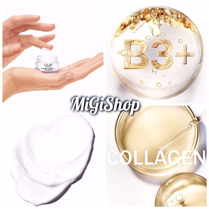 [Hàng Mỹ] Kem Dưỡng Mắt Olay Collagen Peptide 24 Eye Cream 15ml