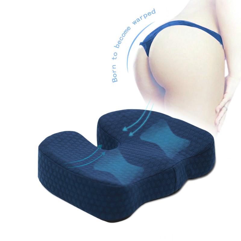 Ergonomic Hemorrhoid Ghế ngồi ô tô Đệm đệm Memory Foam Coccyx Ghế chỉnh hình Đệm giảm đau Đau thần kinh tọa Home Văn phòng Trang chủ