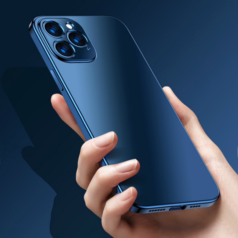 Mạ vuông cho IPhone Mạ vuông Mờ trong suốt Vỏ silicon mềm chống bám vân tay Chống rơi rớt Siêu mỏng cho IPhone 13 12 Mini 11 Pro Max X XR XS 6 7 8 Plus Ống kính SE 2020 Tất cả bao gồm Ốp lưng mới nhất
