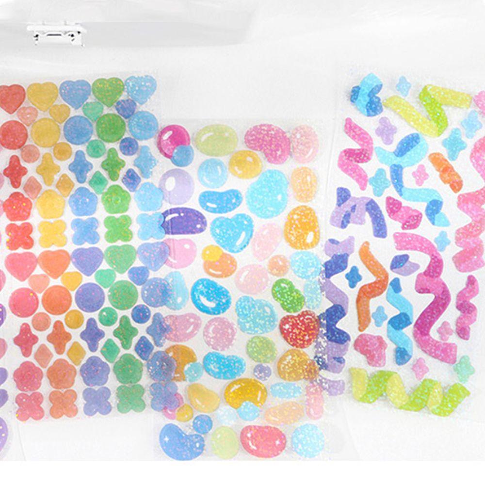 Nhãn Dán Trang Trí Sổ Tay / Nhật Ký Họa Tiết Hoạt Hình Màu Laser Chống Thấm Nước DIY