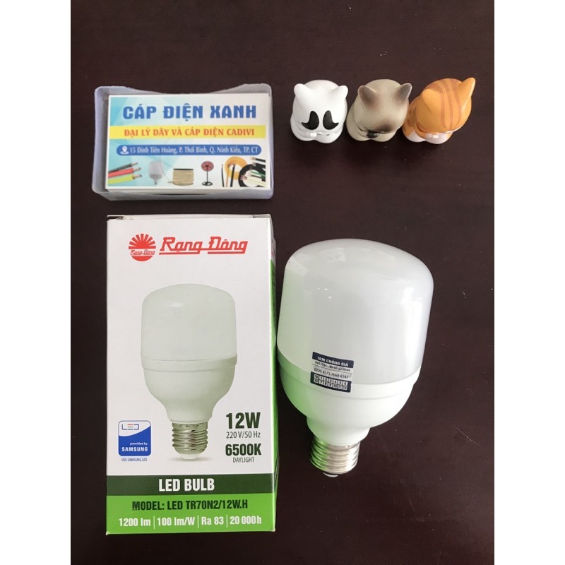 (Giá Sốc) Bóng Led Bulb Trụ 12w - 20w - 30w - 40w Rạng Đông Bảo Hành 1 Đổi 1