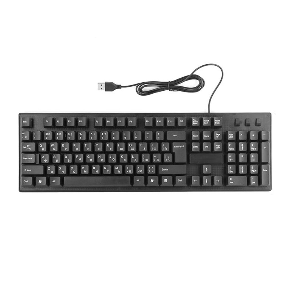 Bàn phím tiếng Nga / tiếng Anh chống thấm nước cho máy tính Windows