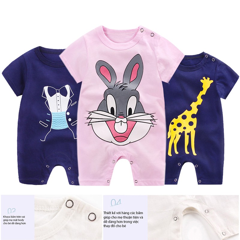 Body cotton đùi cho bé trai bé gái Hàng Xuất Nhật TTS185