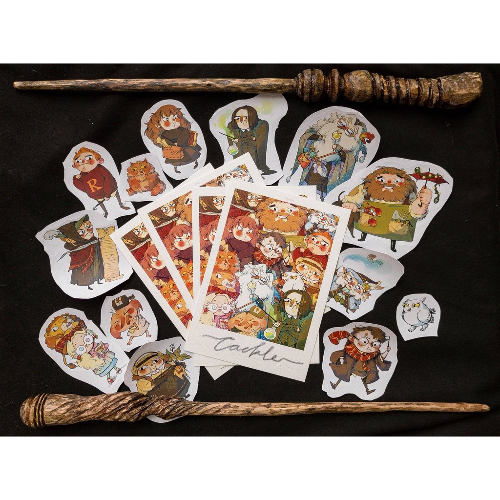 Bộ sticker decal dán Harry Potter