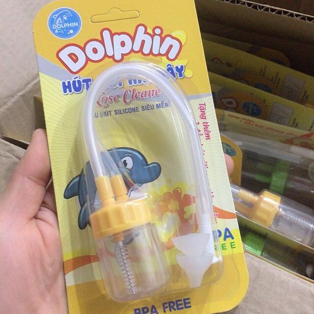 HÚT MŨI 2 DÂY DOLPHIN ĐẦU HÚT SILICONE (tặng thêm 1 dầu hút silicone)