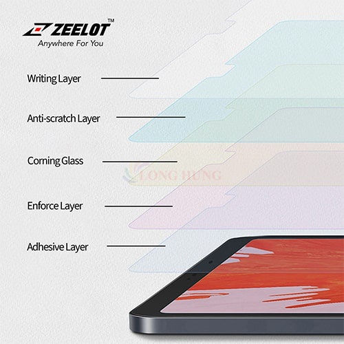 Dán màn hình cường lực 2.5D Zeelot iPad Pro 12.9 inch 2019-2020 - Hàng chính hãng