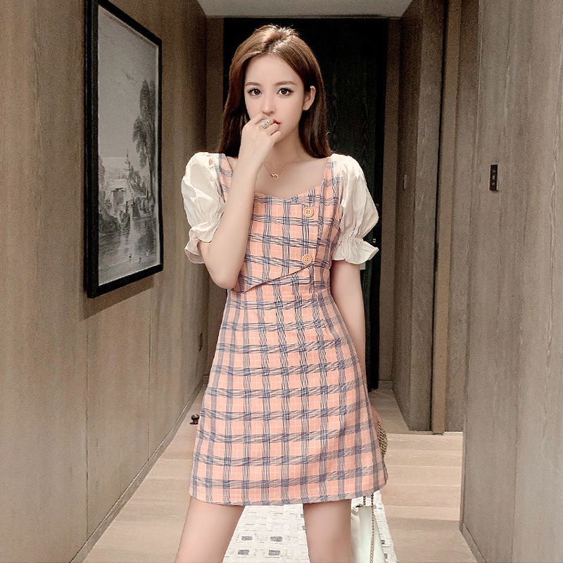 váy xanh bơ đầm bigsize nữ đầm dự tiệc sang trọng đầm tay phồng váy nữ váy nữ xinh đầm vintage đầm caro đầm cổ vuông đầm hở lưng