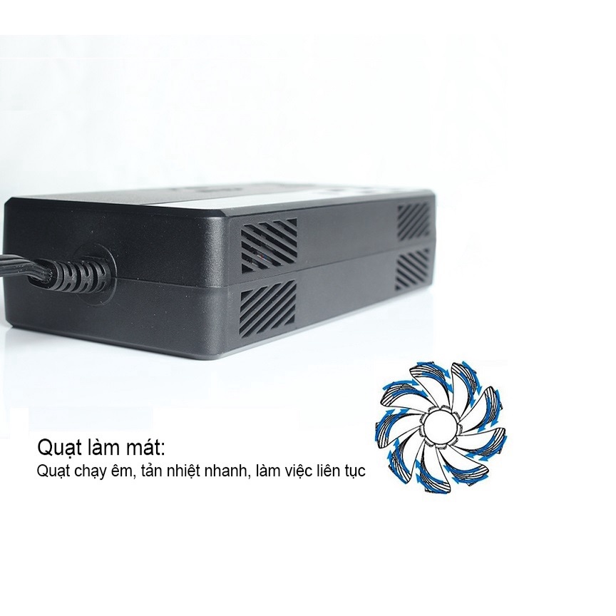Bộ Chuyển Đổi Nguồn Điện M2012: DC 12V Sang AC 110V/220V 200W  Hỗ Trợ Cổng Type-C