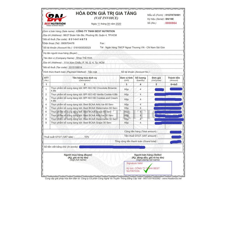 Sữa Tăng Cơ, Phát Triển Cơ, Bổ Sung Whey Protein, Iso HD