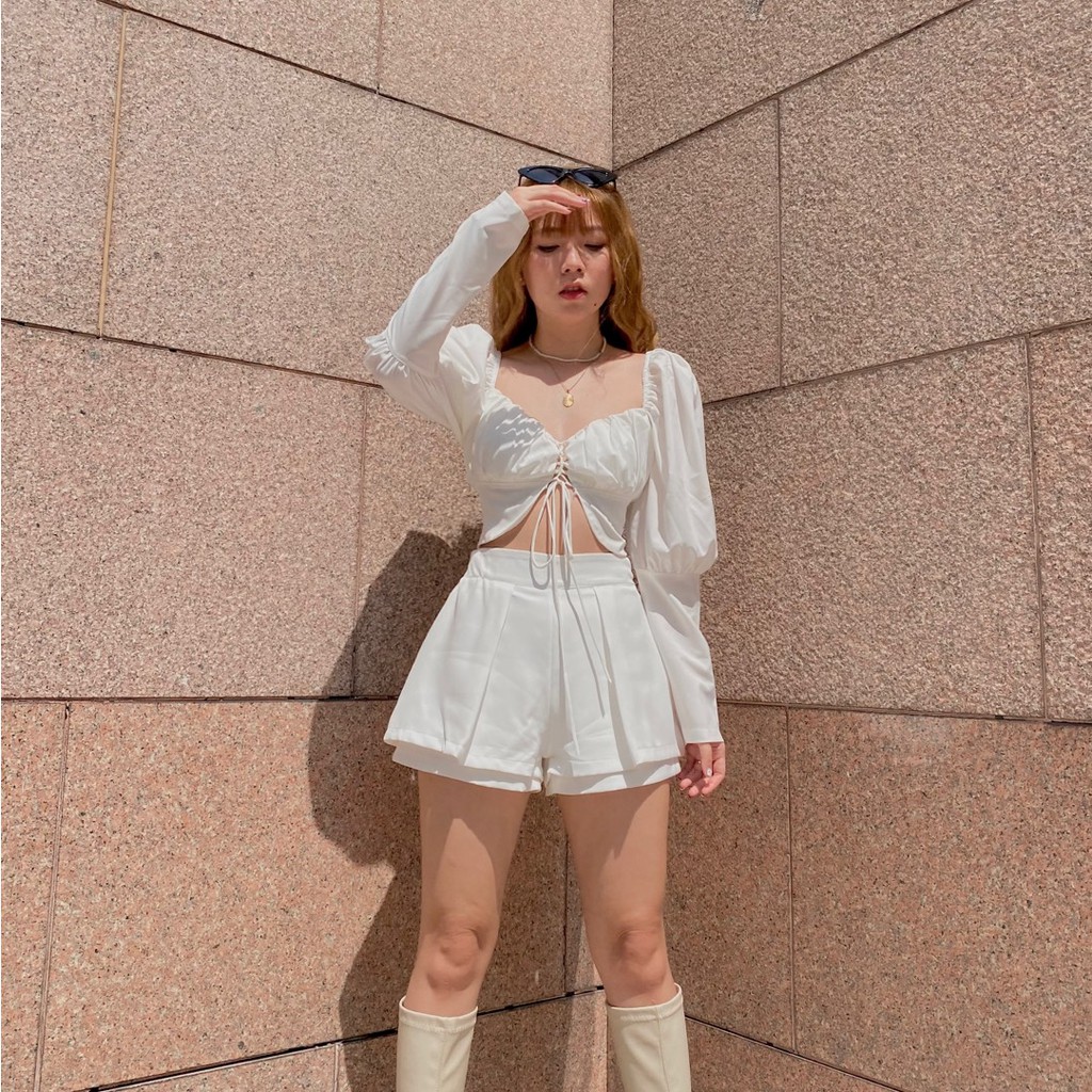 Áo Croptop Dây Đan Tay Dài 💋 Camila Top 💋 - bynhien.boutique